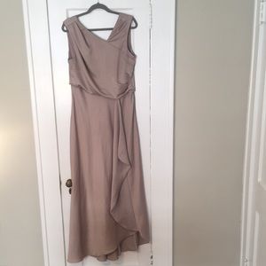 BHLDN Grey Silver Bridesmaid Dress